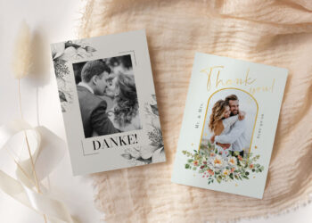 Blumige Hochzeitskarten: Romantische Designs für eure Hochzeit